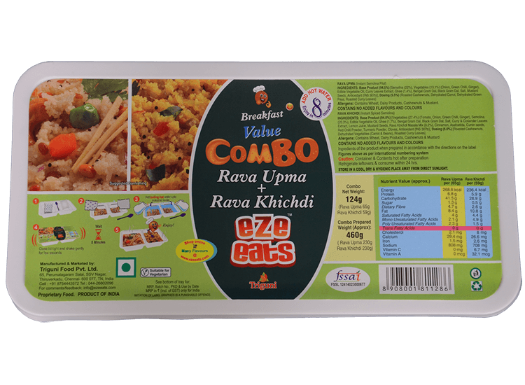 Rava Upma + Rava Khichdi